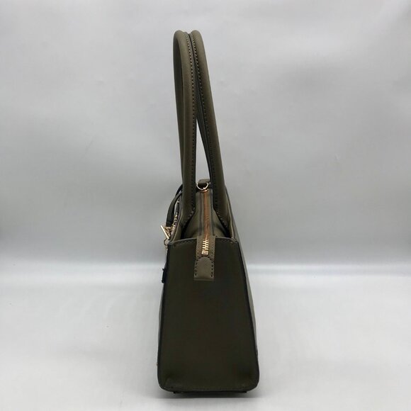 Guess Olive Green Faux Leather Satchel Bag - Picture 3 of 10